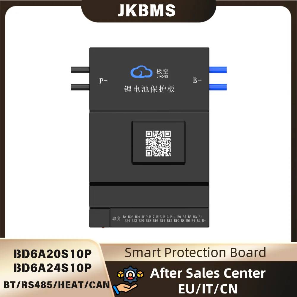 

JKBMS JIKONG BD6A20S10P 6A Balance Current 8S 12S 13S 14S 16S 17S 20S 24S Smart Bms 100A Lifepo4 Li-Ion Battery CAN