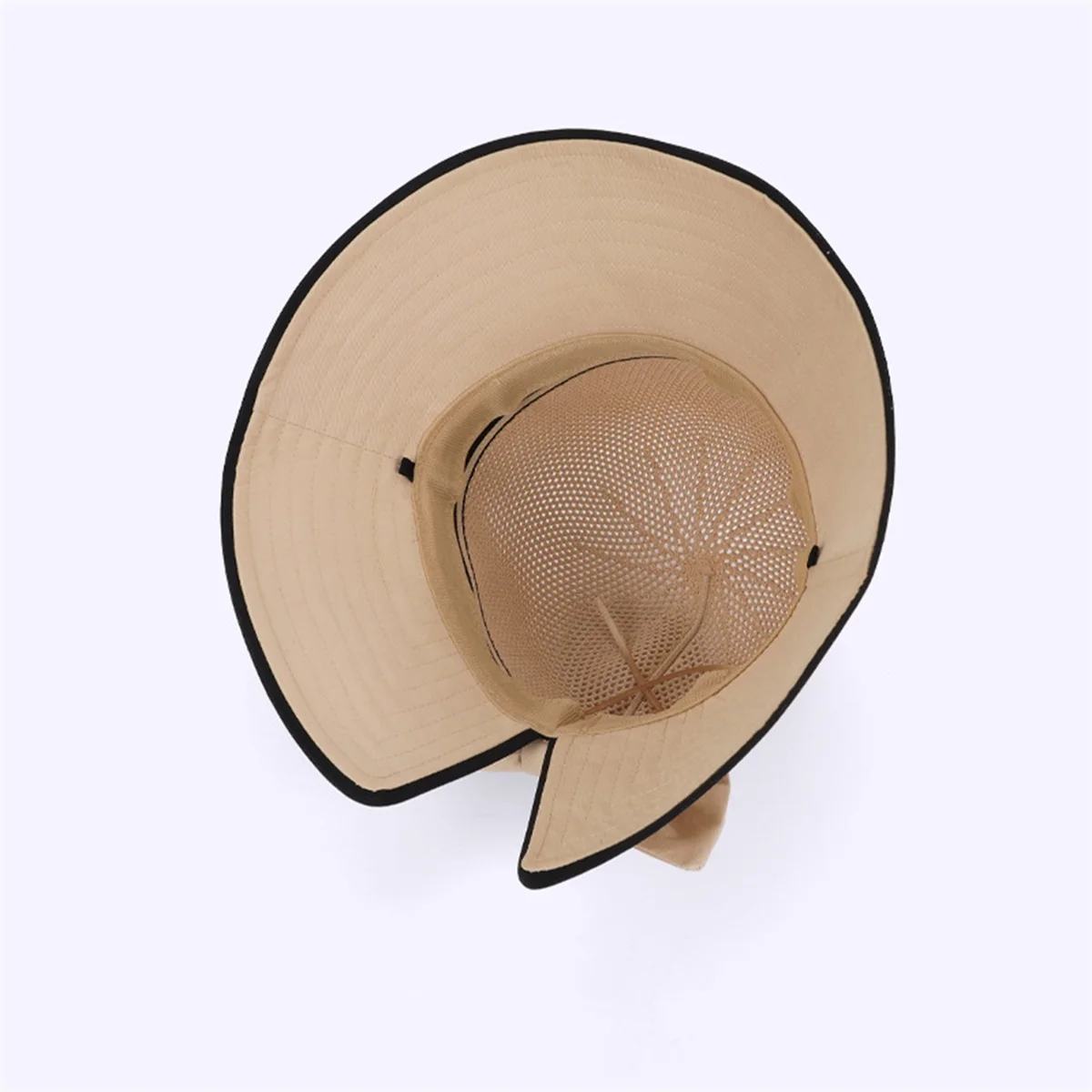 Damen-Sonnenhut mit Schleife und breiter Krempe für Sommeraktivitäten im Freien und Strandausflüge – Detail 8