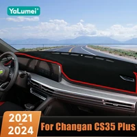 Para Changan CS35 Plus 2021 2022 2023 2024 cubierta del salpicadero del coche evitar almohadilla de luz parasol alfombras Anti-UV accesorios de alfombrilla antideslizante