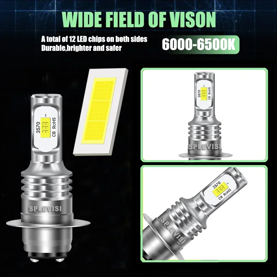 LED Reliable Night Driving H6 motorcycle Headlight For Yamaha Blaster 200 1995 1996 1997 1998 1999 2000 2001 2002 2003 2004-2006 - view 2