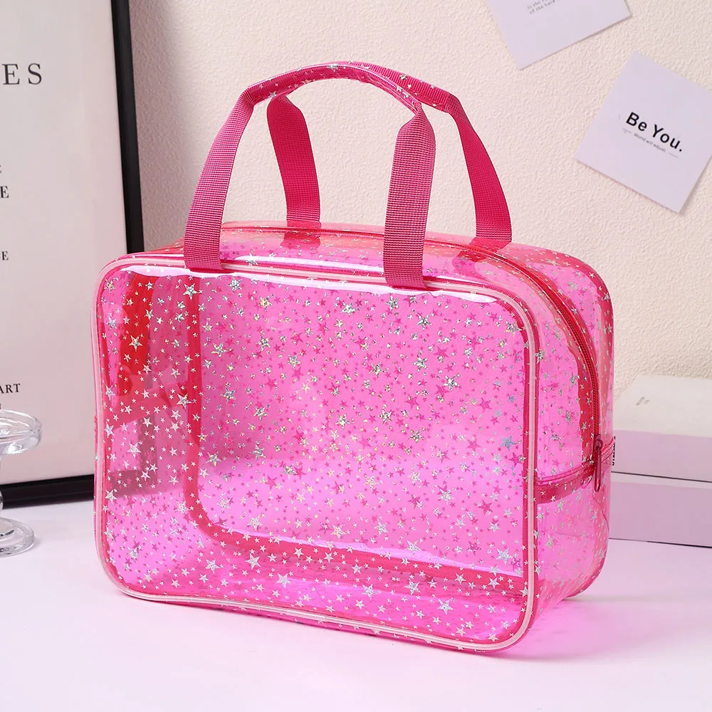 

Новая горячая распродажа: косметичка с звездным принтом, большая вместительная сумка для хранения косметики, портативная дорожная сумка на молнии, органайзер для макияжа для женщин.