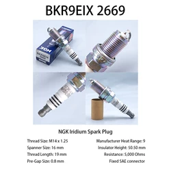 1pcs Original NGK Iridium Spark Plug BKR9EIX 2669