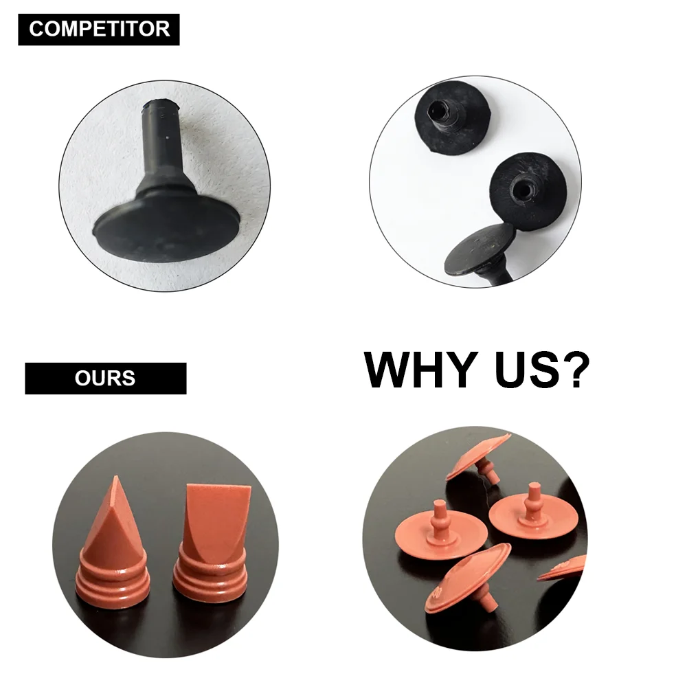 Électrovanne 10PCS Mini Black Silicone Duckbill Valve Anti Dust Valve for Daily Use Autres vannes — détail 4