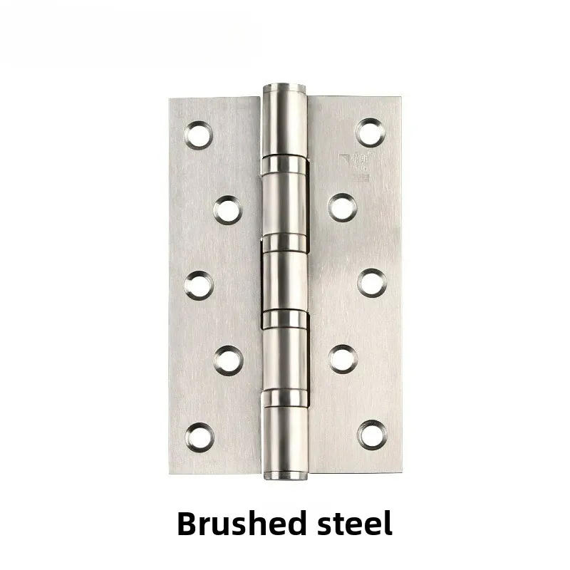 5-inch 304 Stainless Steel Black Swing Hinge with Slotted Wooden Door and Indoor Door Bearing Hinge