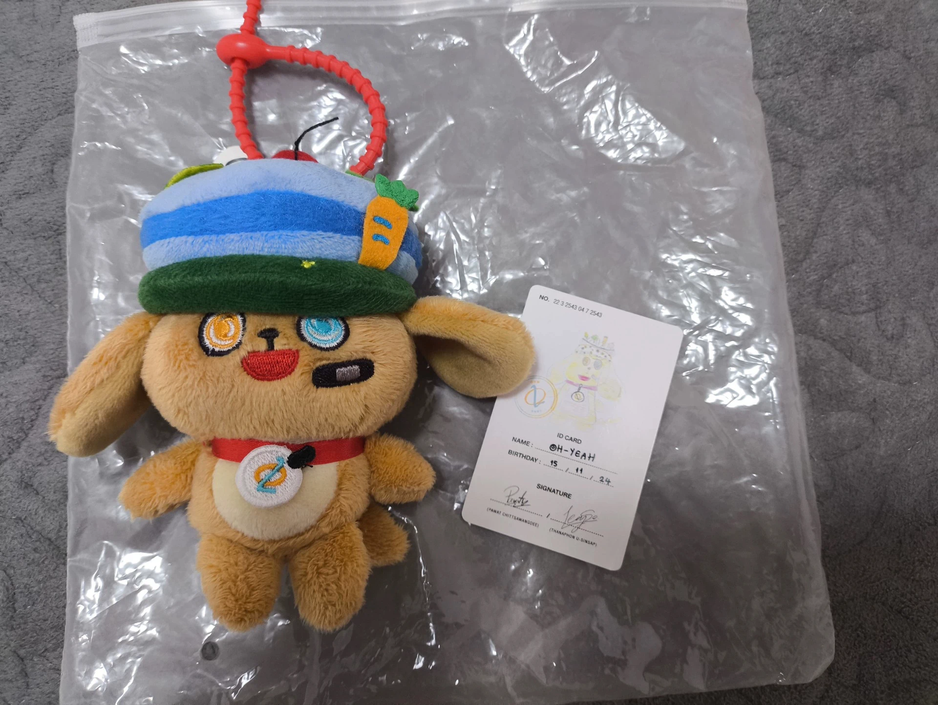 2025 New In Stock Arrival Thai Star Ohmleng Ohyeah Breezy Ballon Keychain 11cm