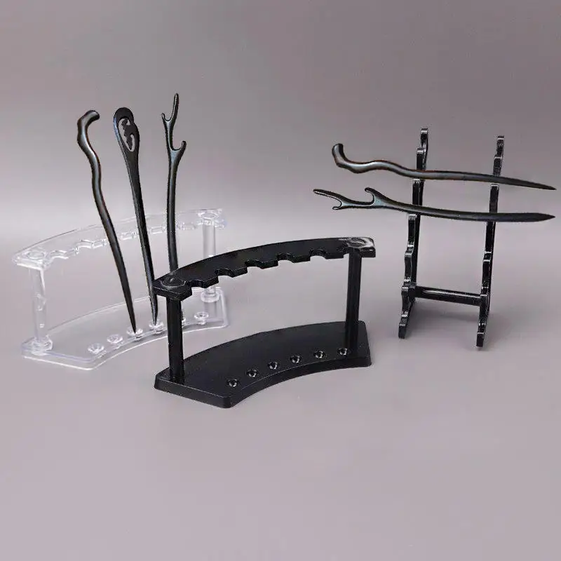 1pc Plastic Hairpin Display Stand Makeup Brush Eyeshadow Pencil Pen Holder Multipurpose Storage Rack Organizer