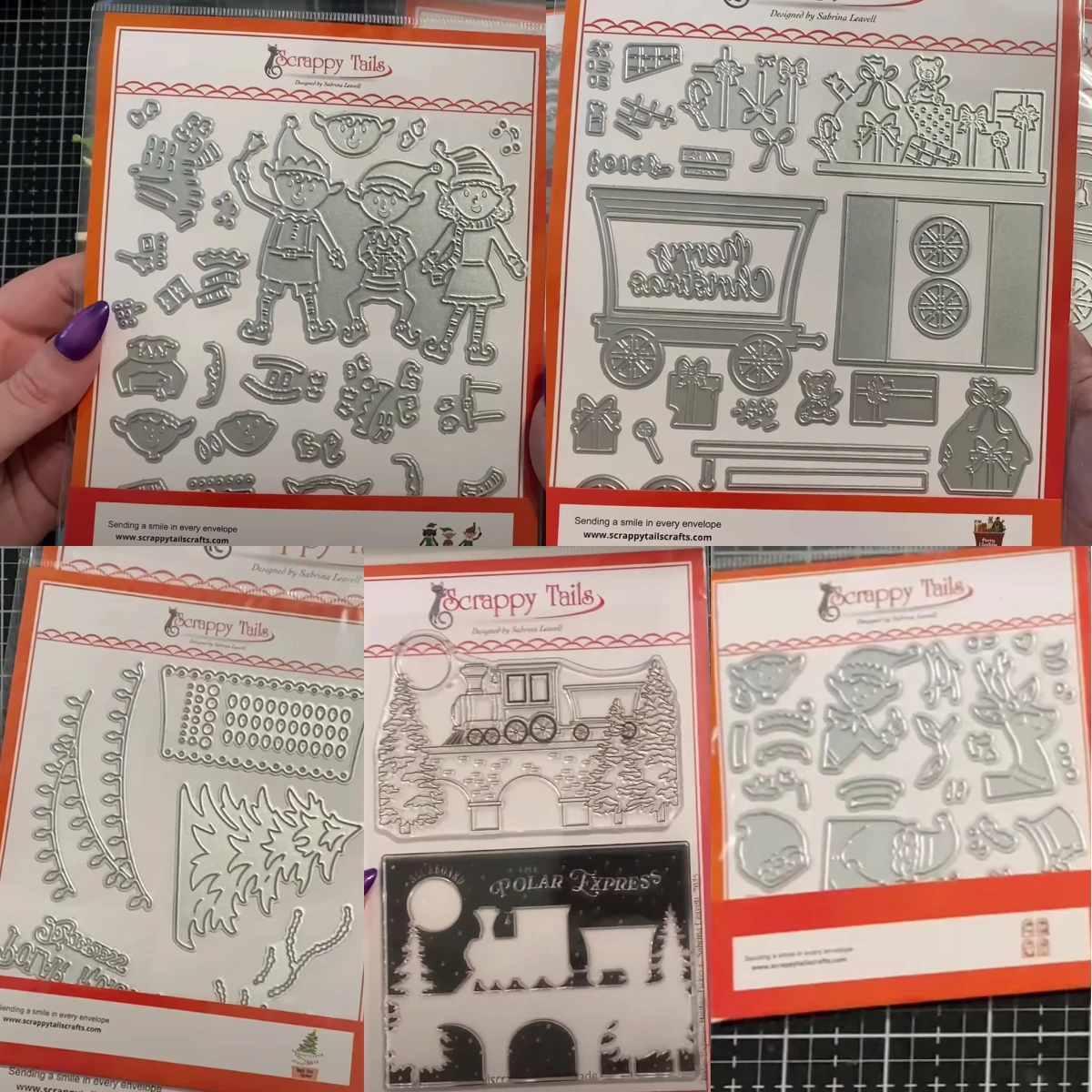 Polar Express Caboose Christmas Tree 2025 New Metal Cutting Dies For DIY Scrapbooking Crafts Maker Photo Album Template Handmade