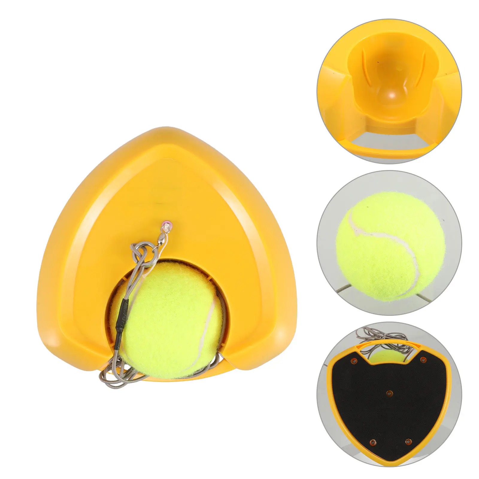 

1pc Training Base Rebounder Heart-Shaped High Rebound Portable Practice Tool Tennis Training Equipment Tennis Ball