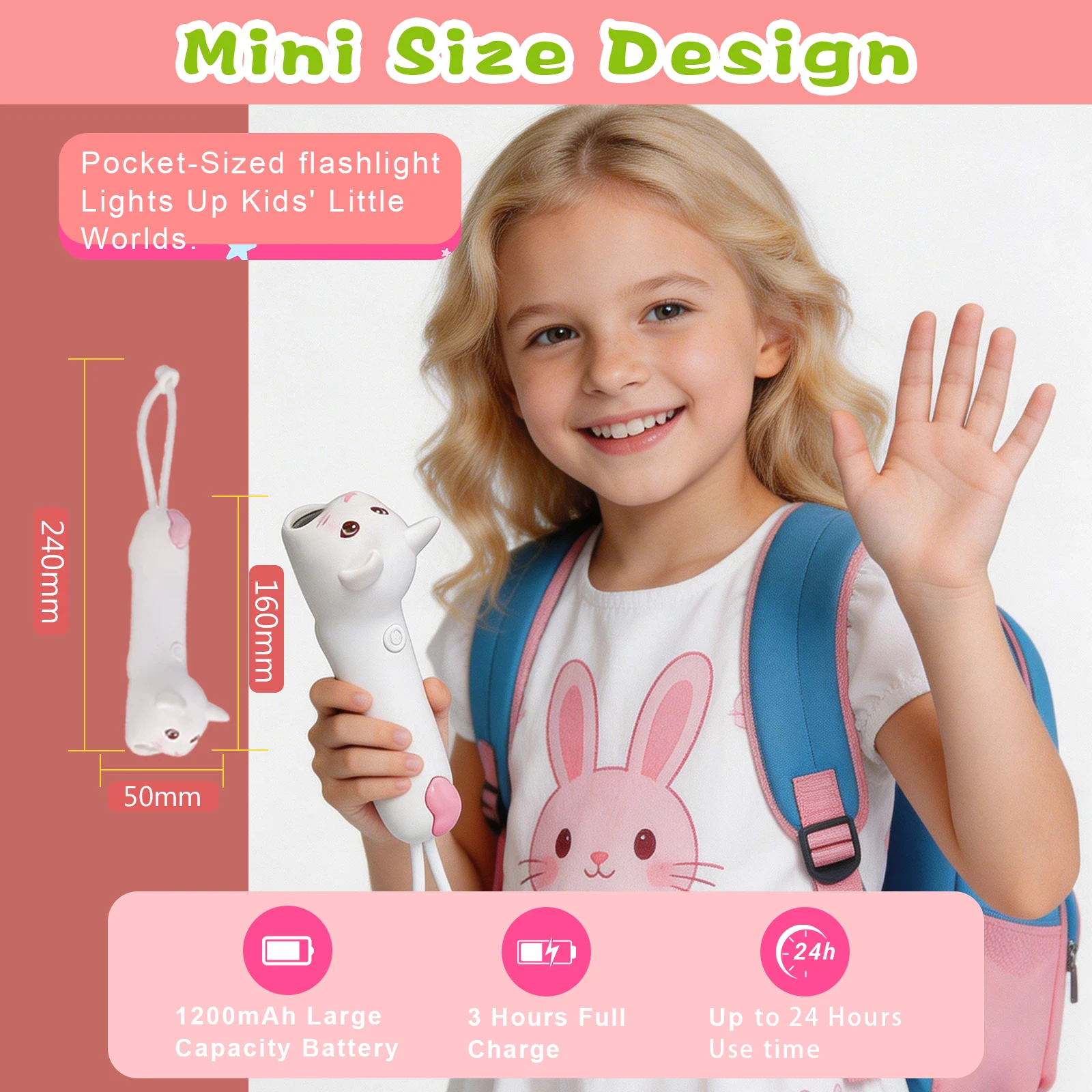 

New Silicone USB Rechargeable Soft Flashlight New LED Dinosaur Sea Turtle Rabbit Kitten Portable Outdoor Torch For Children