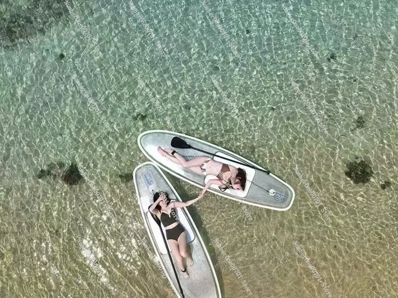 

Pocarbonate clear paddle board Transparent SUP board Crystal SUP clear upright paddle board