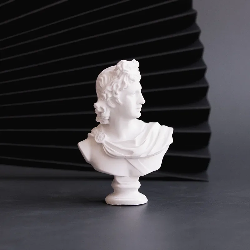 テンウィッシュミニレジン彫刻,天然マン,人間の頭の写真のための装飾アクセサリー