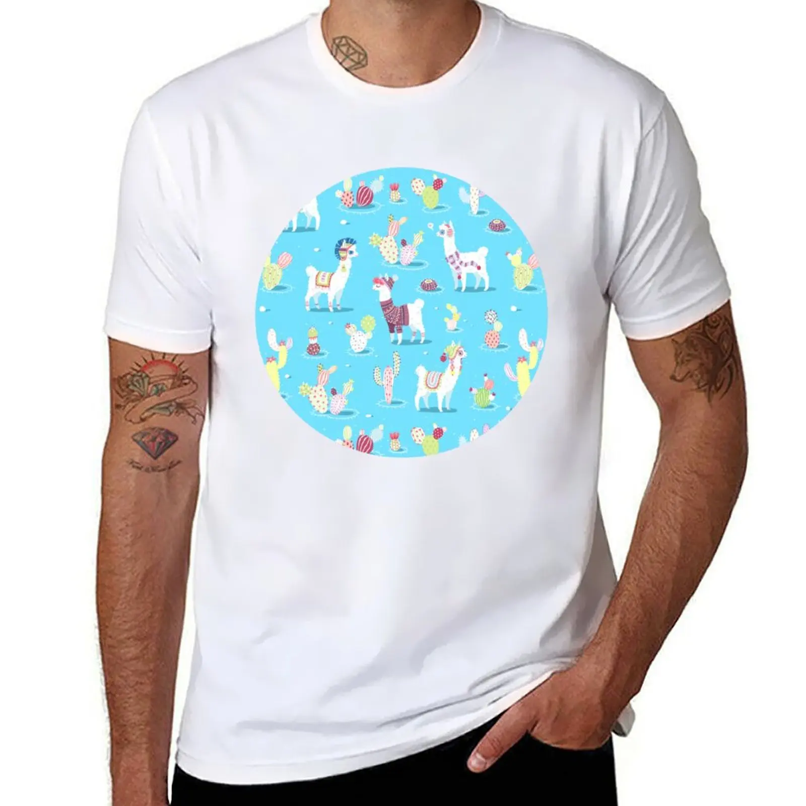 

Alpaca Pattern T-Shirt man t shirts graphic g man t shirts for men T-Shirt