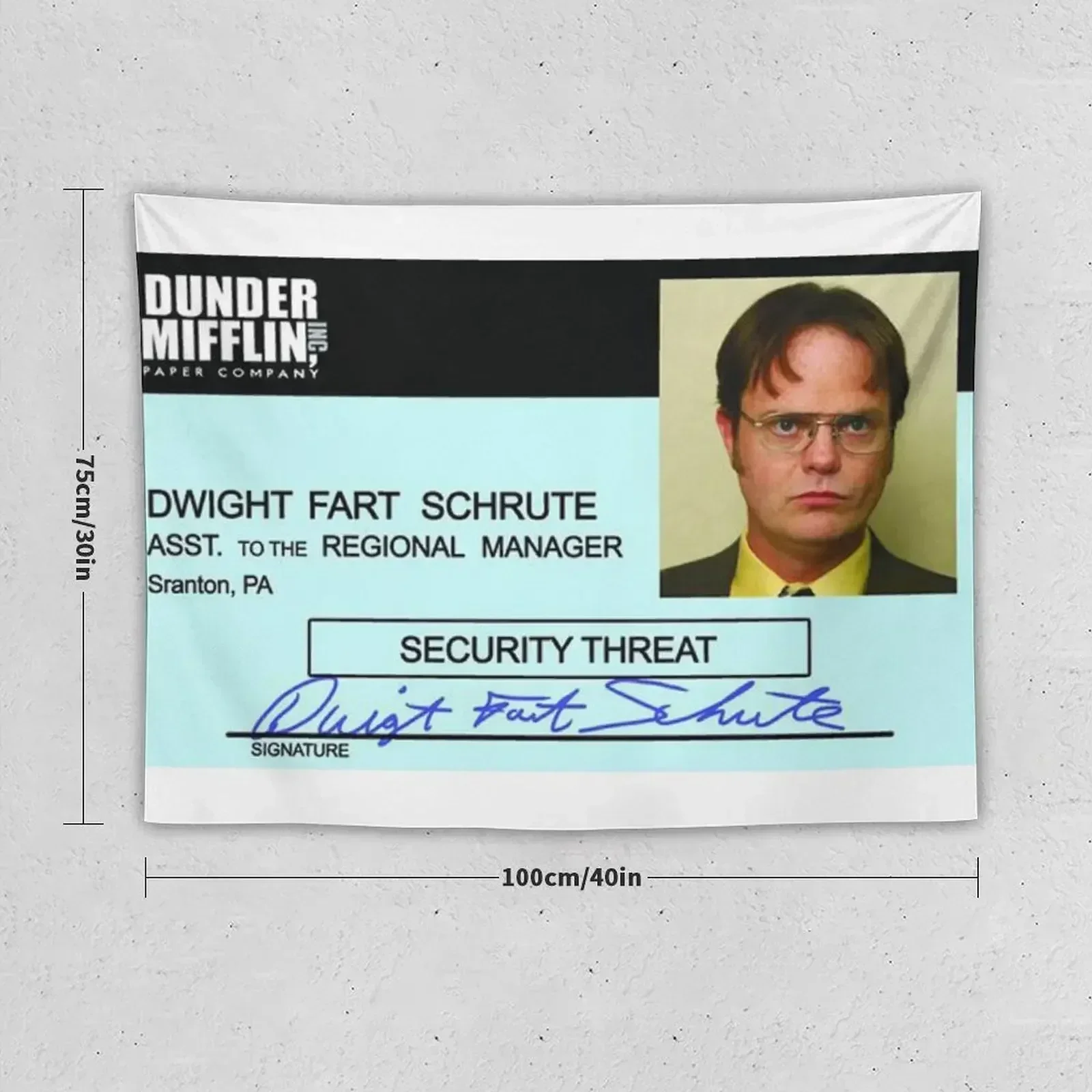 dwight fart schrute Tapestry Decoration Bedroom Wall Hanging Tapestry