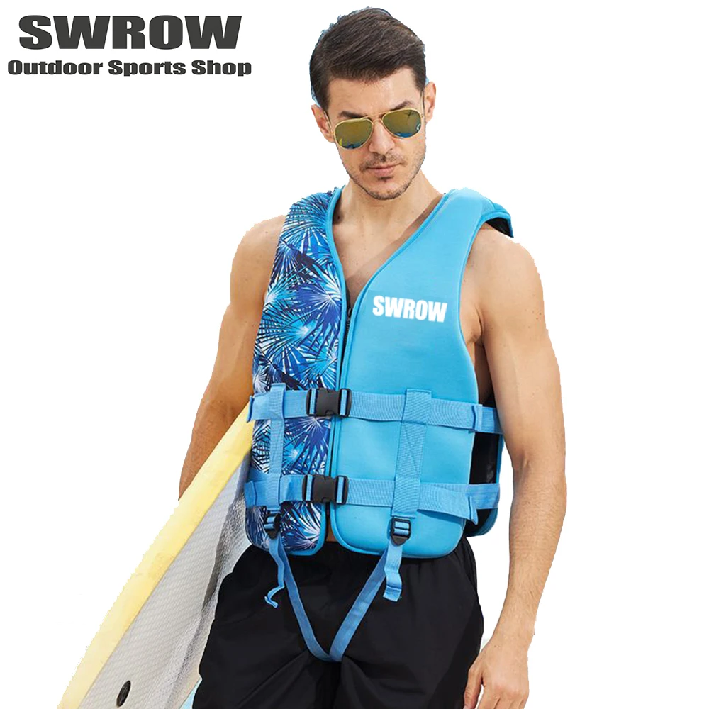 Adult Children\'s Neoprene Lifejacket Portable Water Sports Buoyancy Swimming Lifejacket Kayak Surfing Fishing Floating Vest 2023