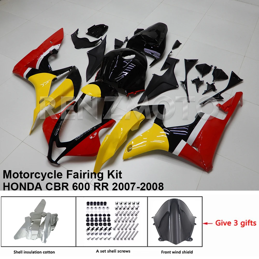 Обтекатель для HONDA CBR600RR 2007-2008, детский мотоциклетный комплект, комплект кузова, декоративные пластиковые защитные аксессуары, корпус