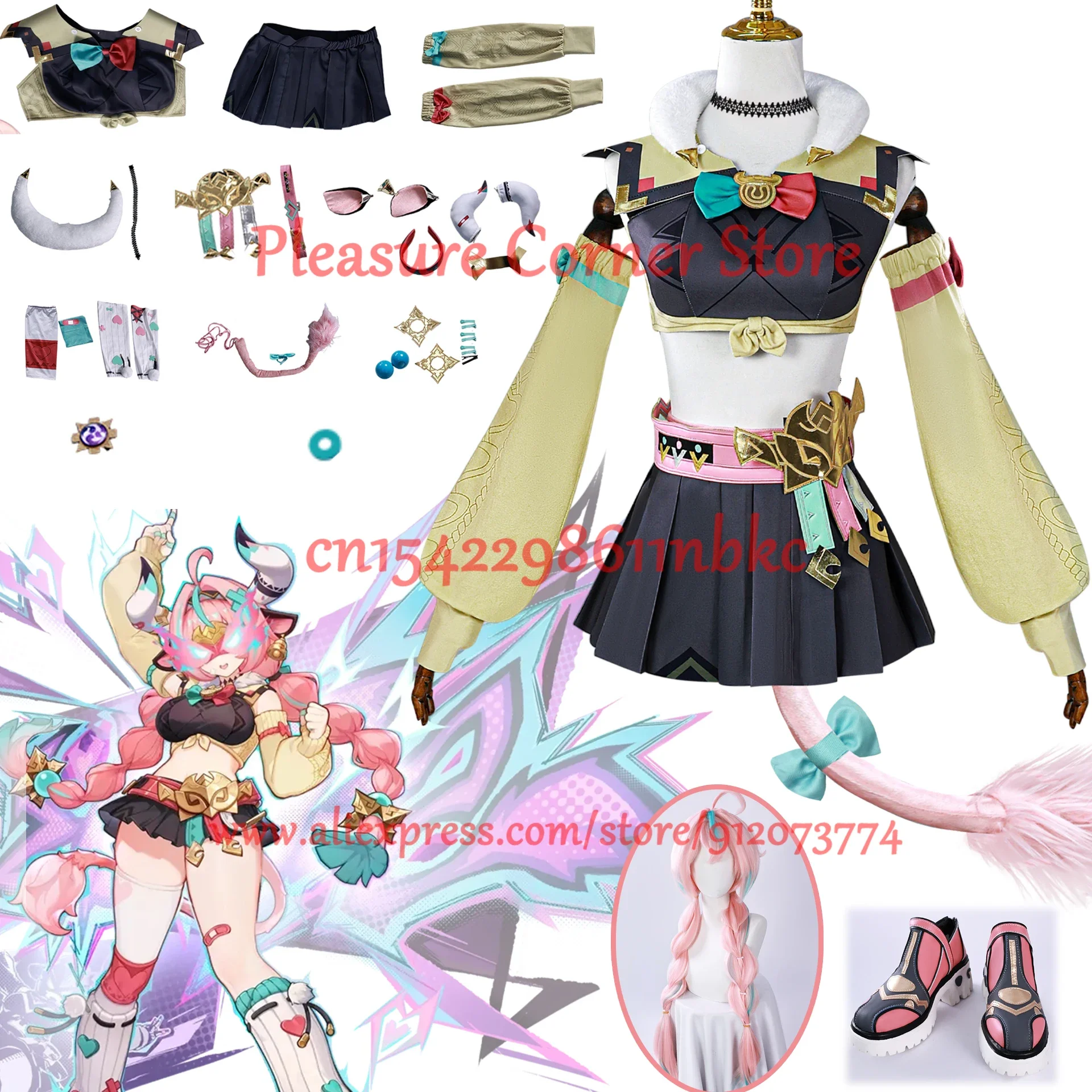 

CosplayIN STOCK 2025 Game Genshin Impact Varesa Cosplay Costume Full Set Uniform Outfis Varesa Cosplay Costume Role Play Props