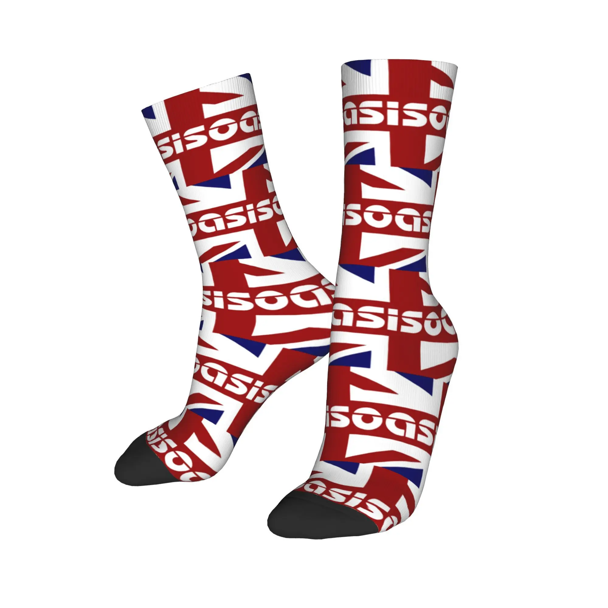 Custom Cute Mens O-Oasises American Heavy British Dress Socks Unisex Warm Breathbale 3D Print  Crew Socks