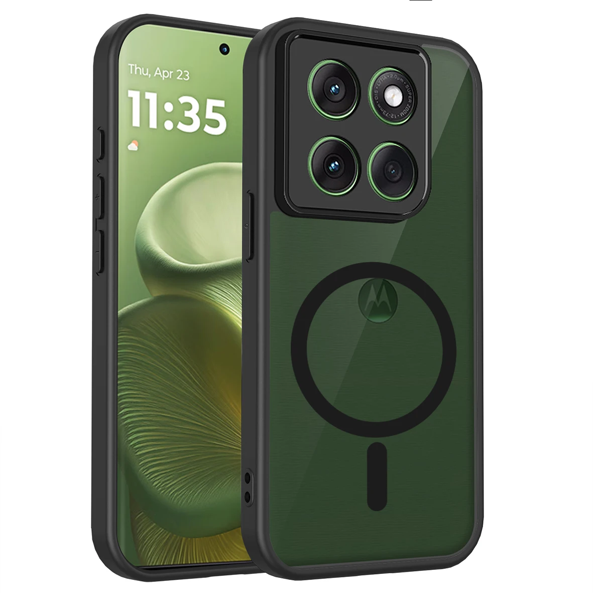 Phone Case For Motorola Moto G86 G56 G57 G67 Power Magnetic Wireless Charging TPU Frame Plastic Matte Translucent Back Cover