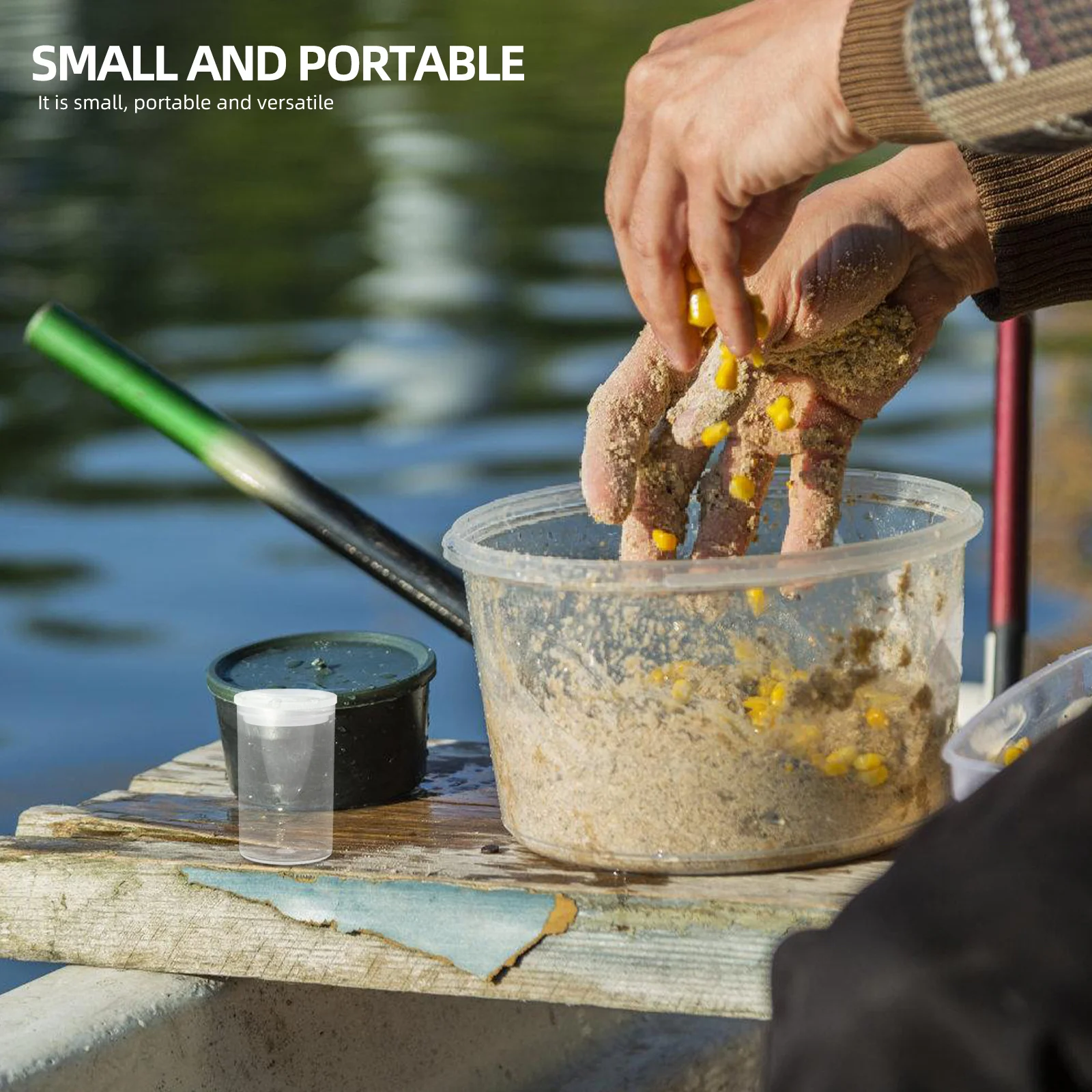 

30pcs Bait Bottle Film Case Plastic Storage Containers Empty Canisters Protective Carrier for Photography Gifts