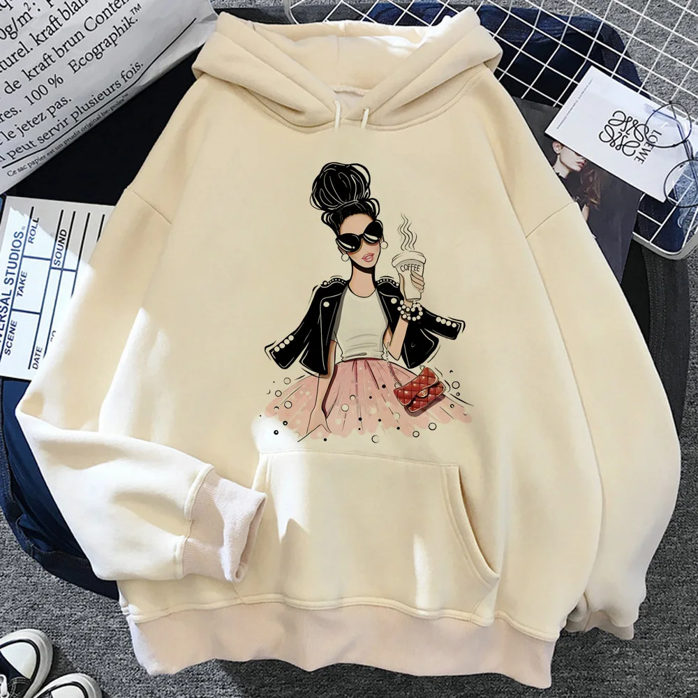 

Women Print hoodie kawaii athleisure printed design youthful anime sweater winter teen sweatshirts harajuku winter
