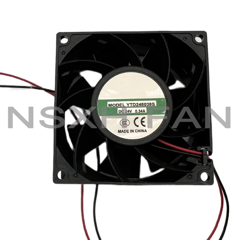 Ventilador de refrigeración inversor YTD248038S, 24V, 0.34A, 8CM, 8038