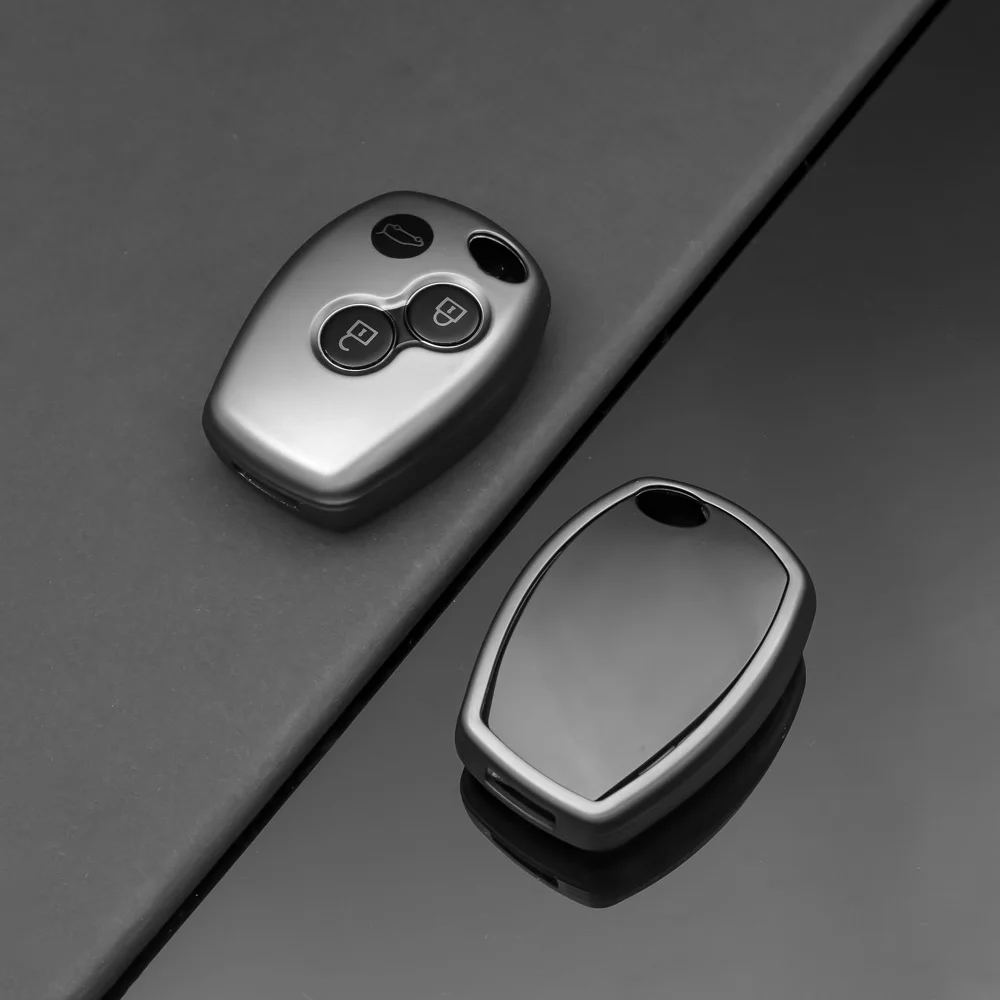 Soft TPU Car Key Case Cover 2 Buttons For Renault Kangoo DACIA Scenic Megane Sandero Captur Twingo Modus