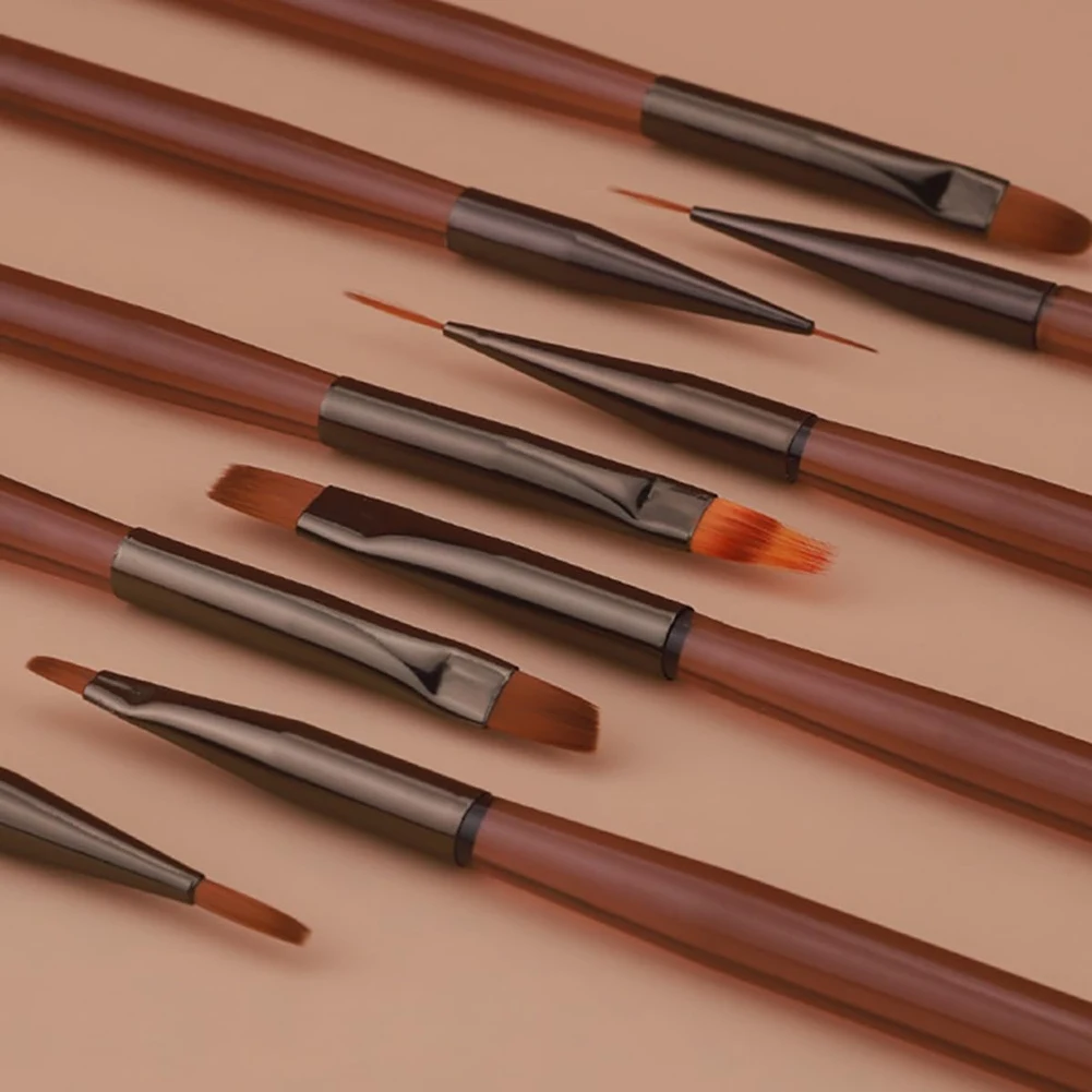 Pennello fai-da-te Pennello da disegno acrilico per unghie Nail Art Design Pen Strumenti per pittura Pennello per unghie gel UV Eyeliner