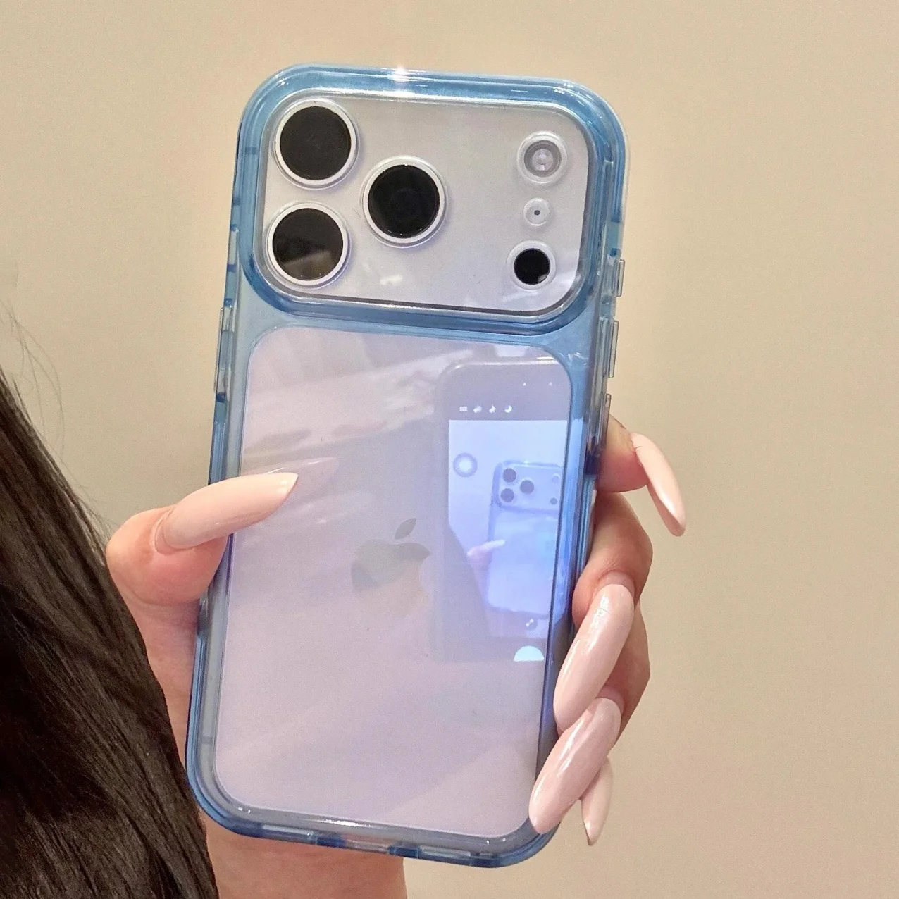 Luxury Solid Color Frame Clear - огляд і ціна Clear Shockproof Bumper Case