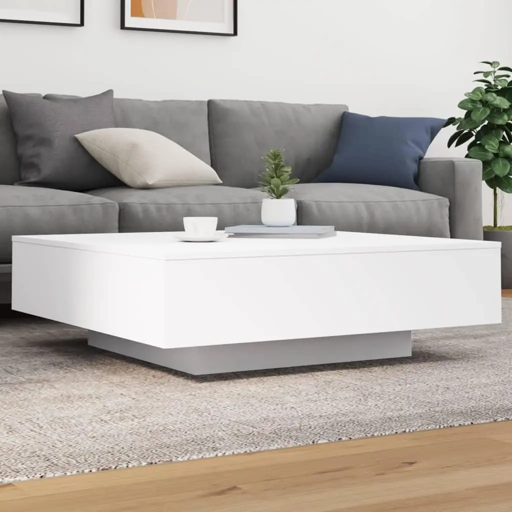 

Белый светодиодный кофейный столик для гостиной, балкона, сада 39.4x39.4x12.2, на заказ