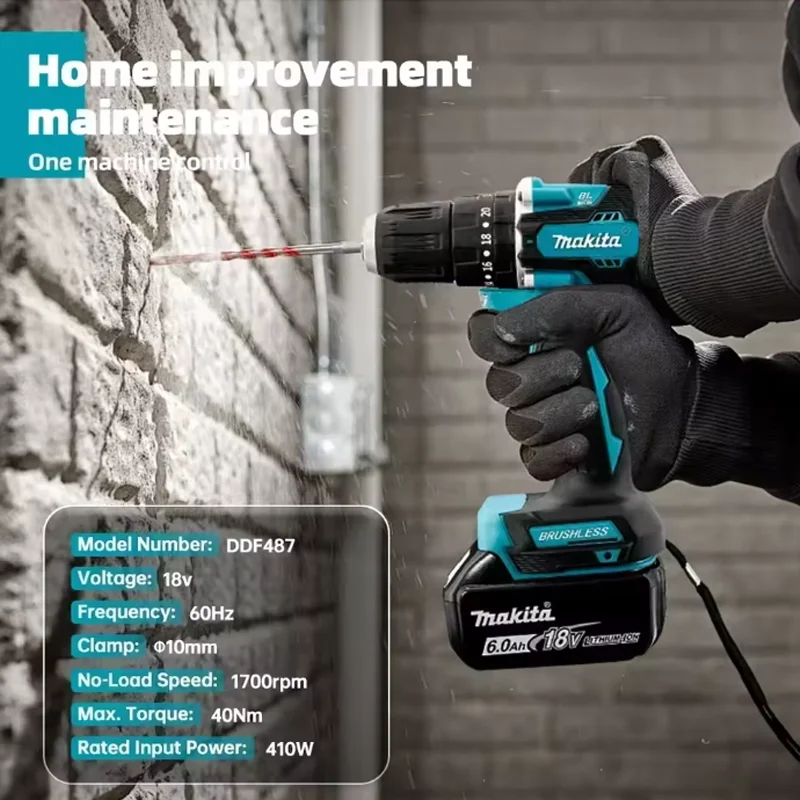 

✅NEW Makita DTW700 1000N.m Cordless Impact Wrench Brushless Electric Wrench Screwdriver Large Torque Auto Repair Power Tools