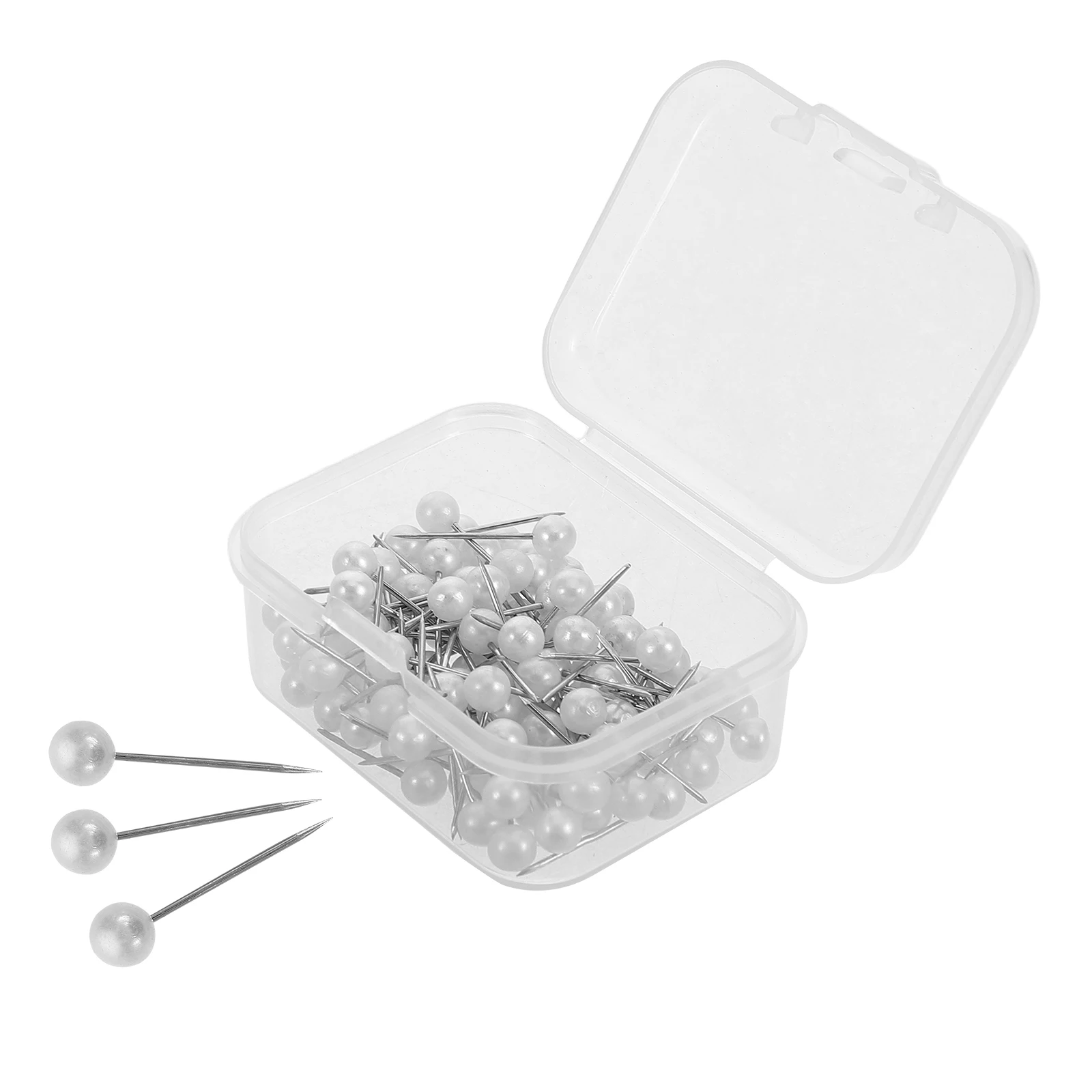 

DIY Positioning Pearl Needle Corsage Tool Metal Straight Pins for Knit Accessories Cross Stitch Weaving Durability