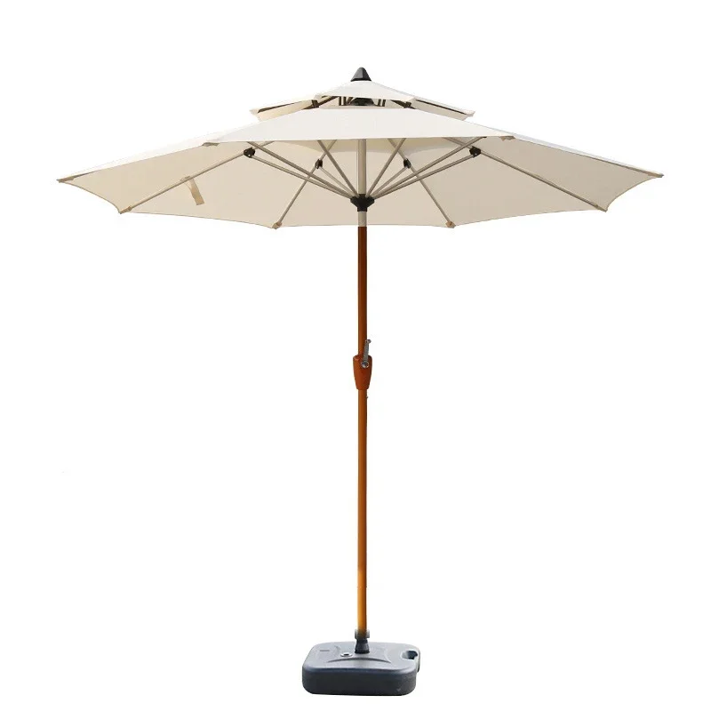 

2026 Furniture Parasol Sun Shelter Umbrella High Beach Umbrella Sunshade Middle Pole Umbrella Outdoor