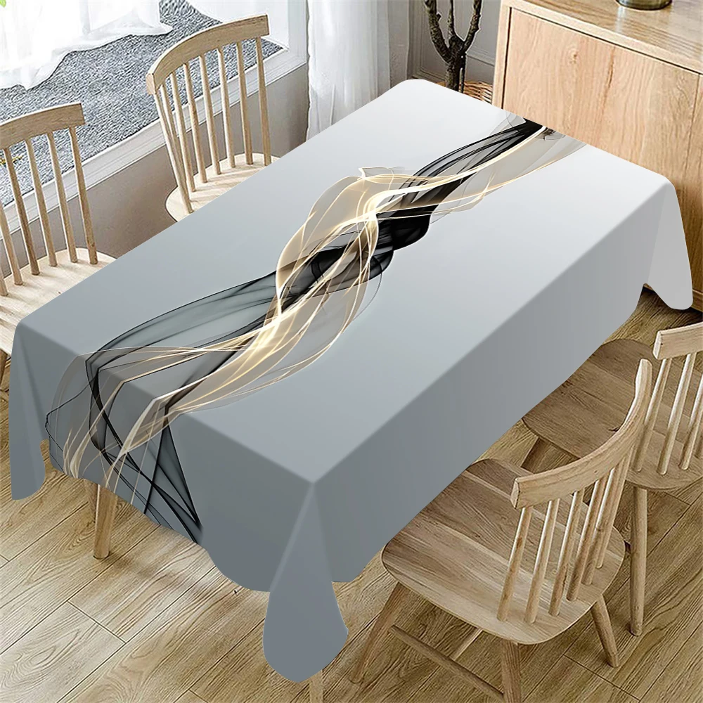 

Rectangular Tablecloth Polyester Table Cover for Indoor Dining Table, Camping, Kitchen Party Holiday Christmas Table Decorations