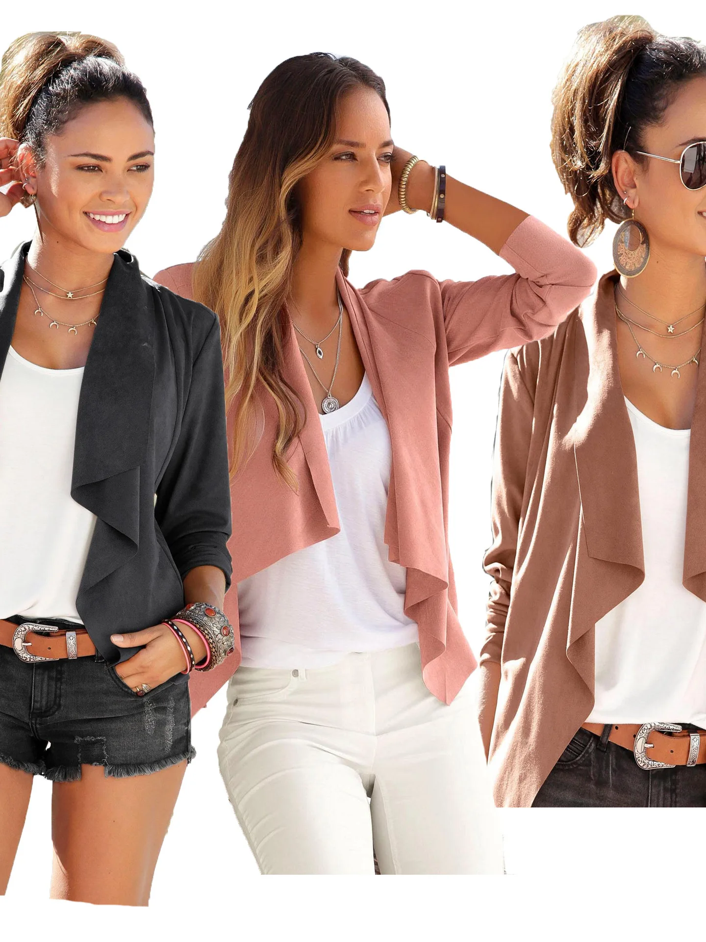 

Women's Long Sleeve Collar Faux Leather Patchwork Asymmetrical Outerwear Autumn Winter Cotton Blend Cleanfit Style Jacket