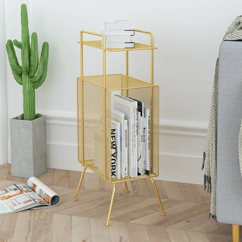 

Unique Metal Bookshelf Desk Organizer Indoor Office Creative Magazine Rack Minimalist Estante De Livro Library Furniture Storage