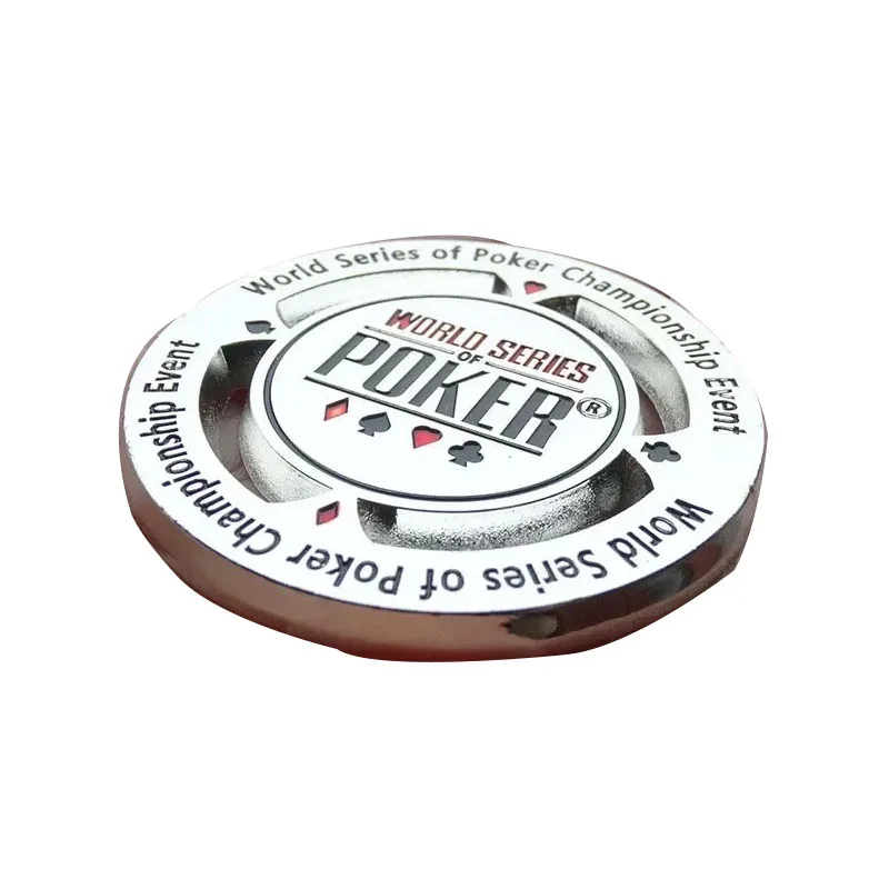 1 قطعة عملة البوكر المعدنية تكساس بوكر رقائق المهنية كازينو تذكارية تحصيل لعبة الملحقات الهدايا بطاقة البوكر حامي