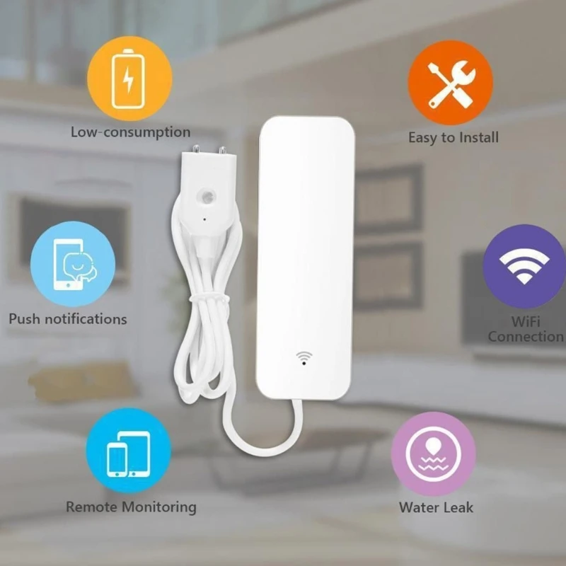 Home Safety Water Overflows Sensoring with Remote Monitoring for Elderly Baby Pet