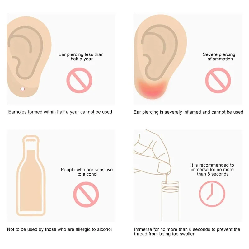 120/60 Uds. Limpieza de Piercing en la oreja herramienta limpiadora efectiva para agujeros de oreja pendientes desechables agujero limpio línea de papel para eliminar el olor a tierra