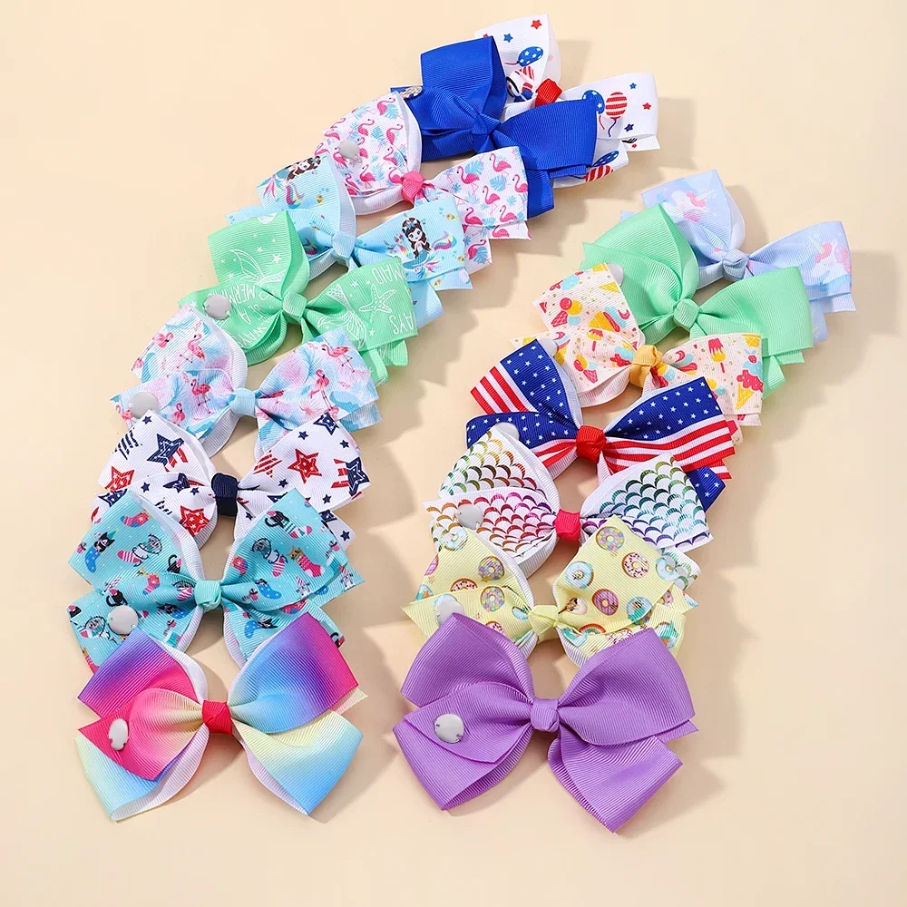 Horquillas para el pelo con estampado de unicornio JOJO para niña, pinzas para el pelo de Boutique, accesorios para el cabello para bebé, 4,5 pulgadas, 1 unidad