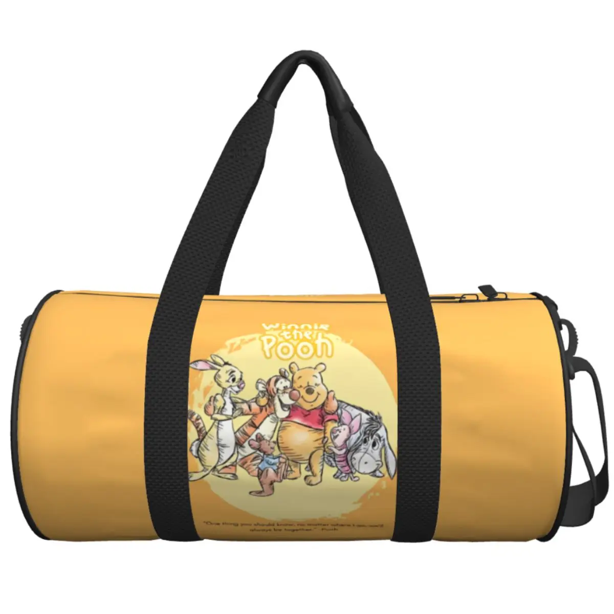 

Winnie Pooh Bear Travel Bag Winnie The Pooh With Friends Large Capacity Sport Bags Outdoor Men Women Gym Bag Funny Fitness Bag