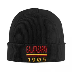 Galatasarays 1905 Bonnet Hats Knitting Hat Men Women Trendy Head Wrap Beanie Hats Autumn Kpop Graphic Cap