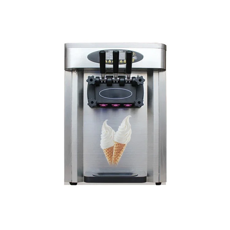 

Commercial Three Head Frozen Yogurt Soft Ice Cream Maker Floor Standing Automatic Soft Ice Cream Machine