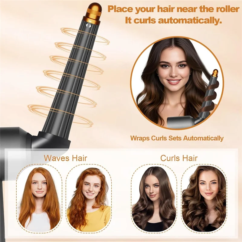 AB43-Per accessori per asciugacapelli Dyson Attacco a botti lunghi e adattatore Accessori supersonici Oro