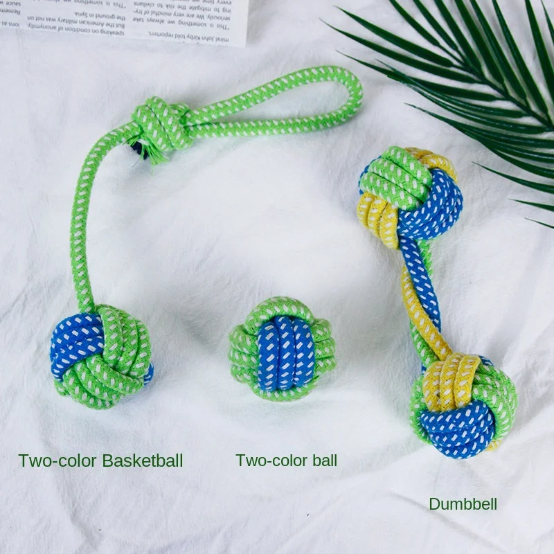 Pet Dog Toys for Large Small Dogs Toy Interactive Cotton Rope Mini Dog Toys Ball for Dogs Accessories Toothbrush Chew Puppy Toy