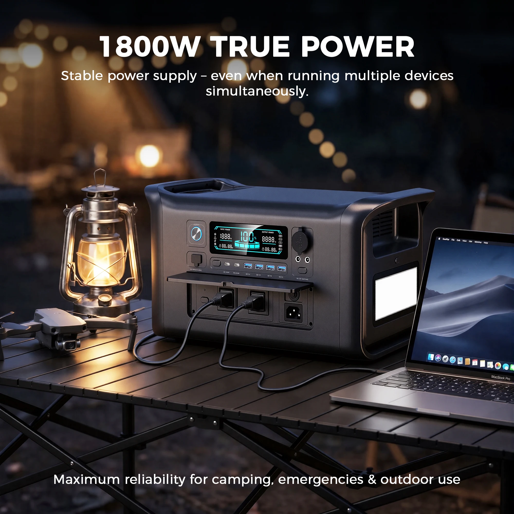 CTOLITY 1800W ポータブル電源 1024Wh リ - Outdoor Power Outlet のレビューと価格