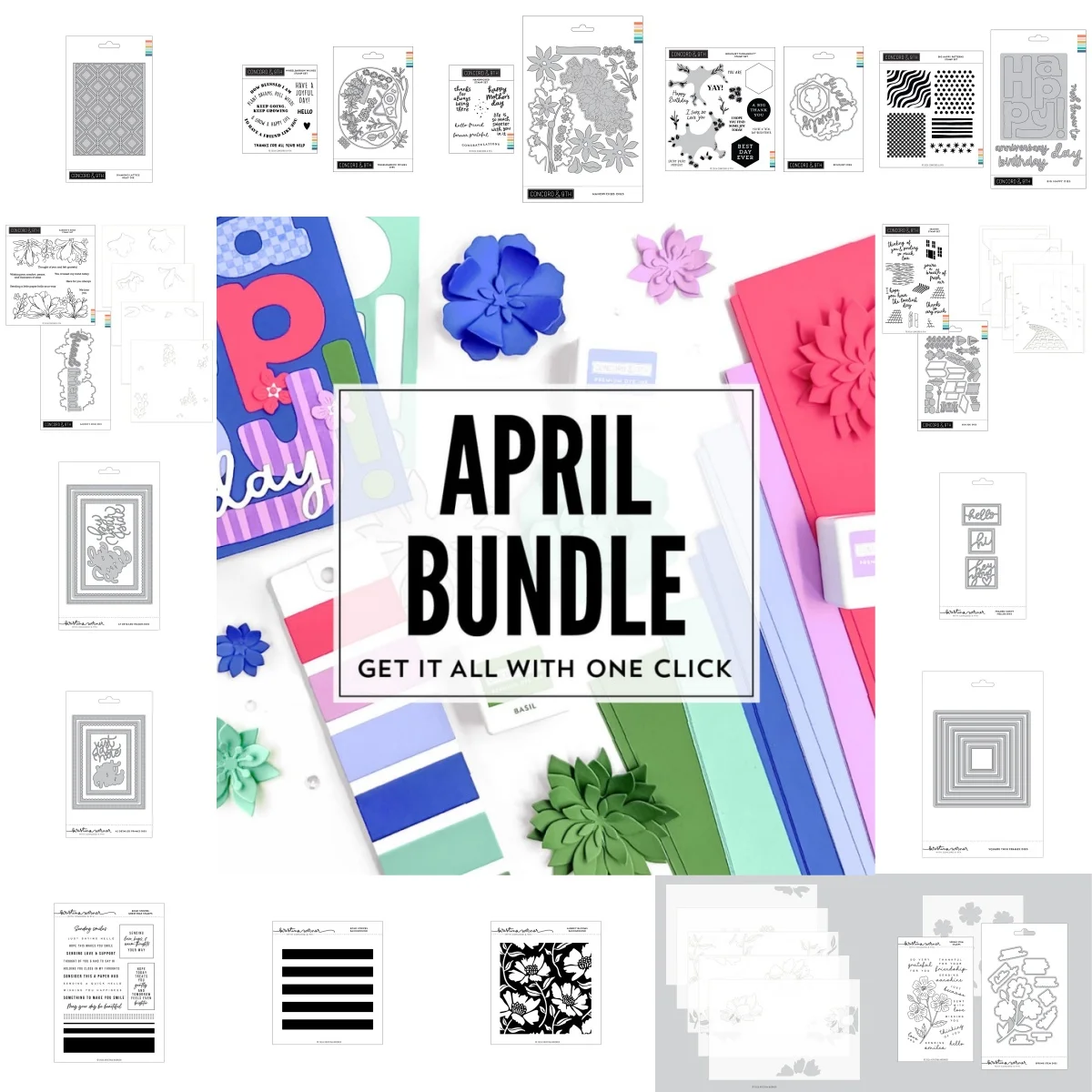 

April 2026 New Metal Cutting Dies Clear Stamps Stencil For DIY Scrapbook Craft Decoration Embossing Template Supplies Greeting