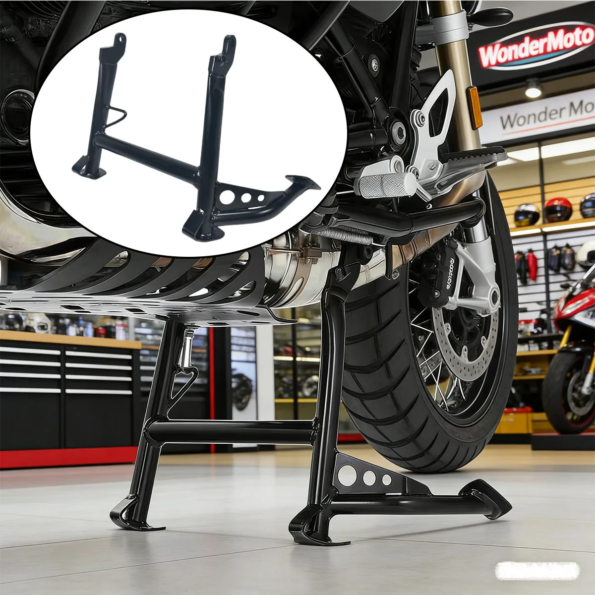 Motorcycle for BMW R Nine T 2014-2020 Parking Rack Support Stand leg Brace Middle Bracket Large Bracket