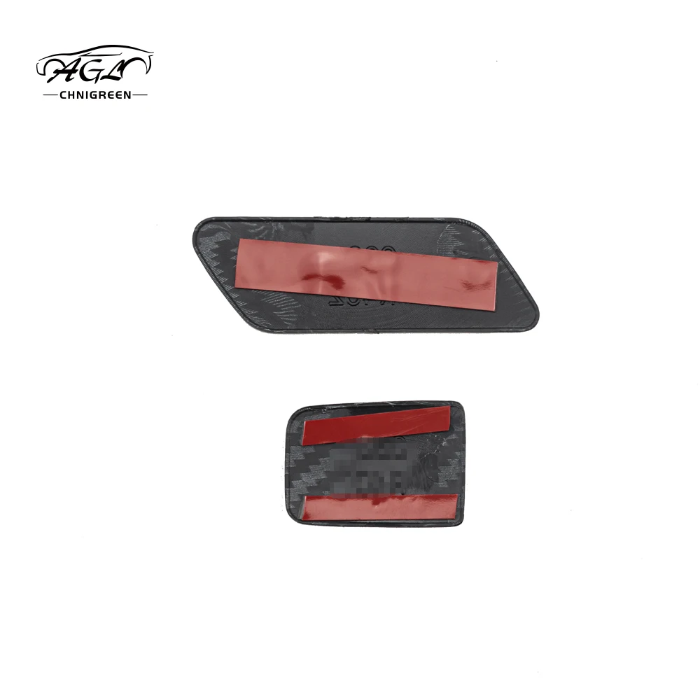 2pcs ABS Carbon Fiber Color Glove Box Handle Cover Trim for Toyota Hilux Revo Rocco Conquest 2015-2020