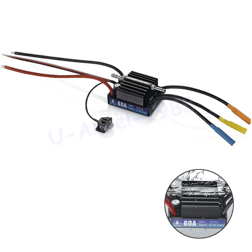 Hobbywing SeaKing V3 Waterproof 30A/60A/90A/120A/130A/180A 2-6S Lipo Speed Controller 6V BEC Brushless ESC for RC Racing Boat