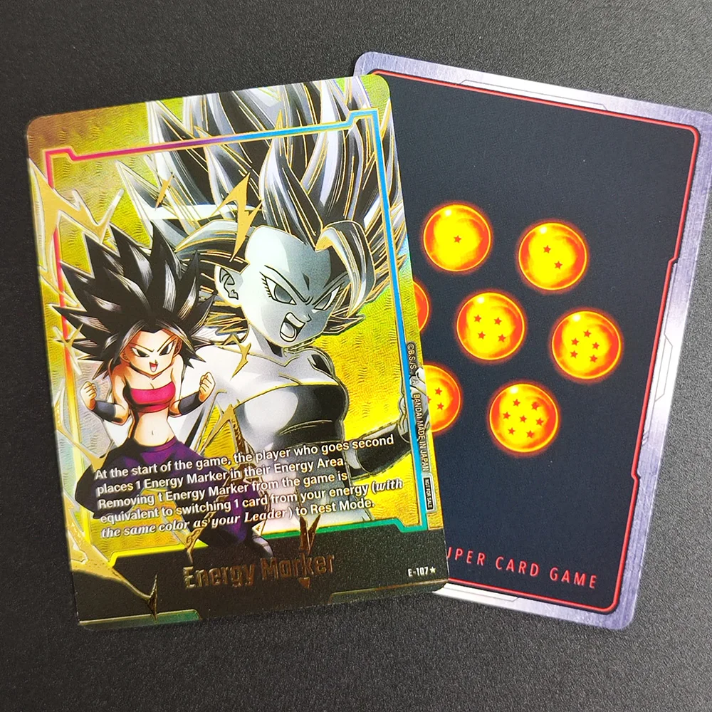 Proxy Dragon Ball Son Card EN Energy Card Marker E-107 Super Rare Collectibles Card Single Classic Anime Cards Toys